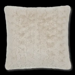 Bouclair Oatmeal Sheep Faux Fur Throw Pillow