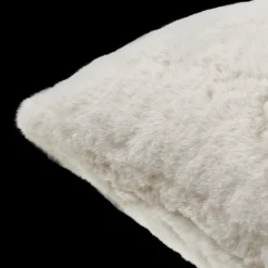 Bouclair Oatmeal Sheep Faux Fur Throw Pillow