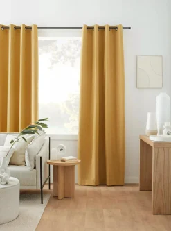 Clearance Bouclair Ochre Dion Blackout Curtain
