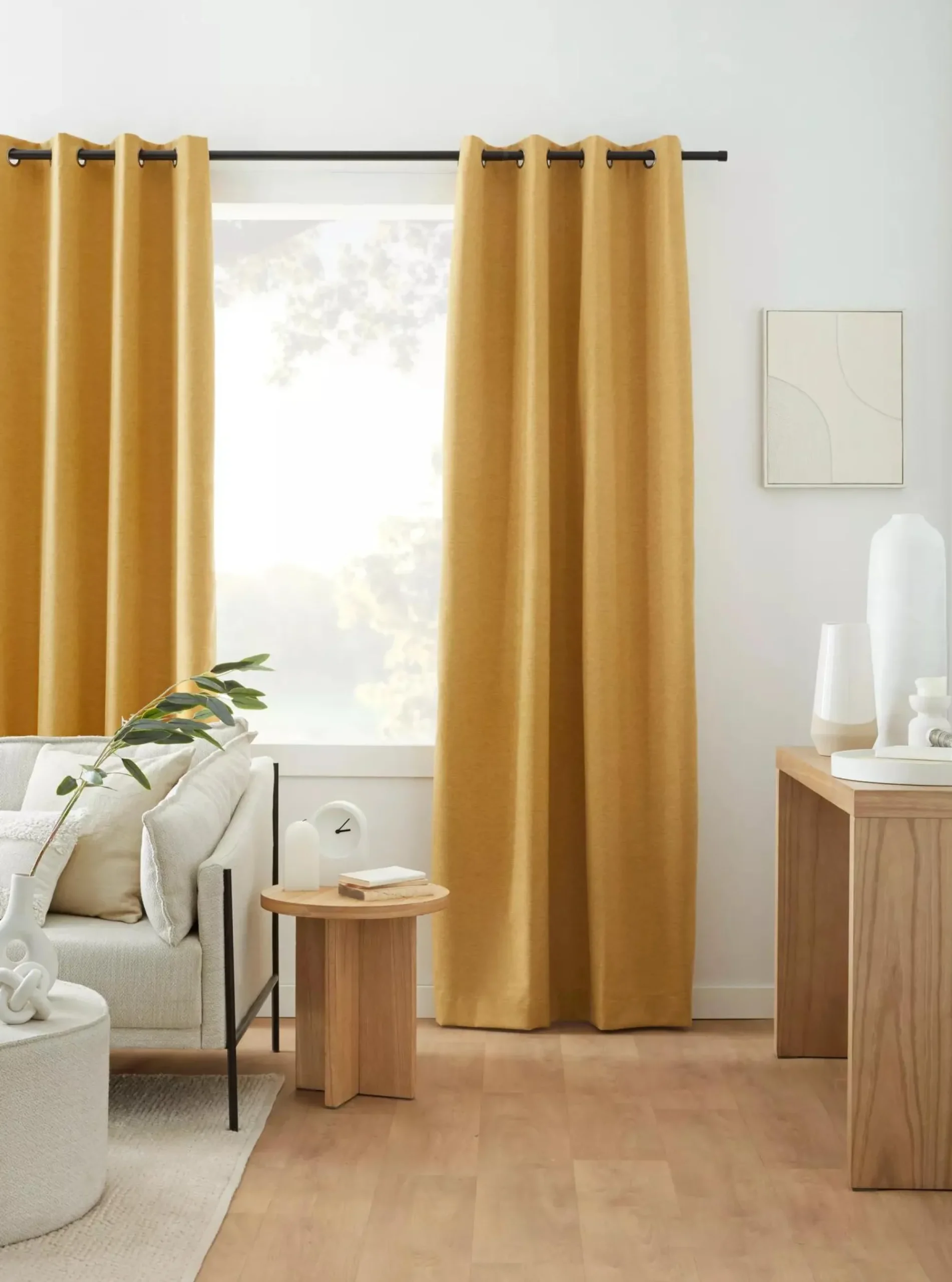 Clearance Bouclair Ochre Dion Blackout Curtain