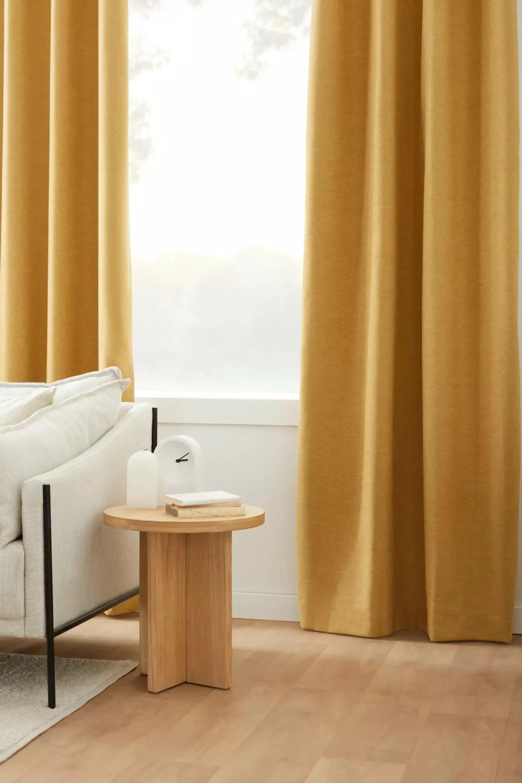 Clearance Bouclair Ochre Dion Blackout Curtain
