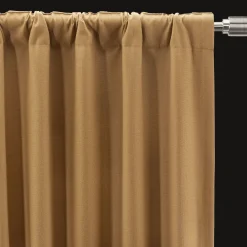 New Bouclair Ochre Taha Rod Pocket Back Tab Blackout Curtain