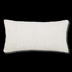 Bouclair Off White Basc Chenille Decorative Lumbar Pillow