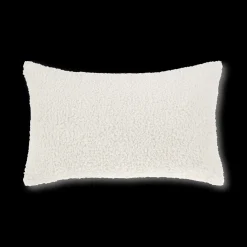 Bouclair Off White Doodle Boucle Lumbar Throw Pillow
