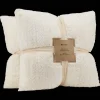 New Bouclair Off White Set of 2 Ellyn Decorative Pillow