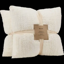 New Bouclair Off White Set of 2 Ellyn Decorative Pillow