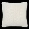 New Bouclair Off White Sheep Faux Fur Throw Pillow