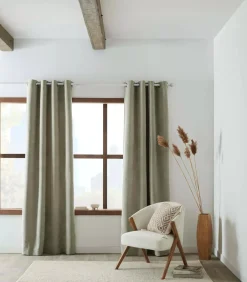 Outlet Bouclair Olive Tajo Panel Curtain