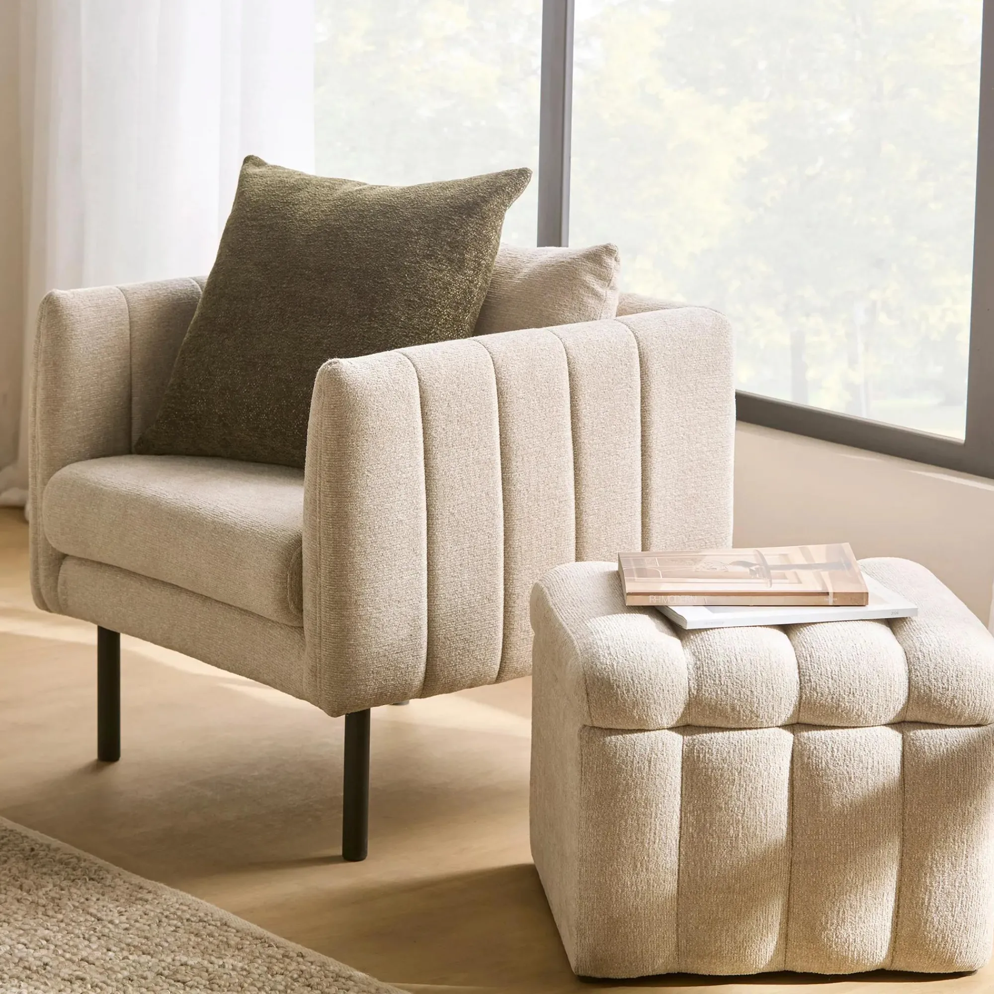 Best Bouclair Ottoman with Storage