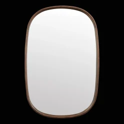 Best Bouclair Oval Walnut Mirror