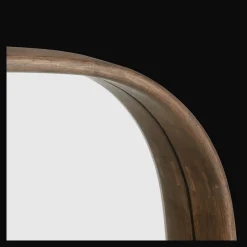 Best Bouclair Oval Walnut Mirror