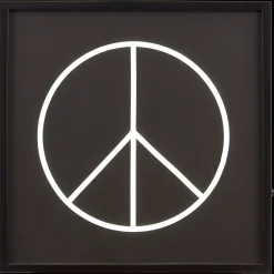 Sale Bouclair Peace Sign Neon Light Up Wall Art