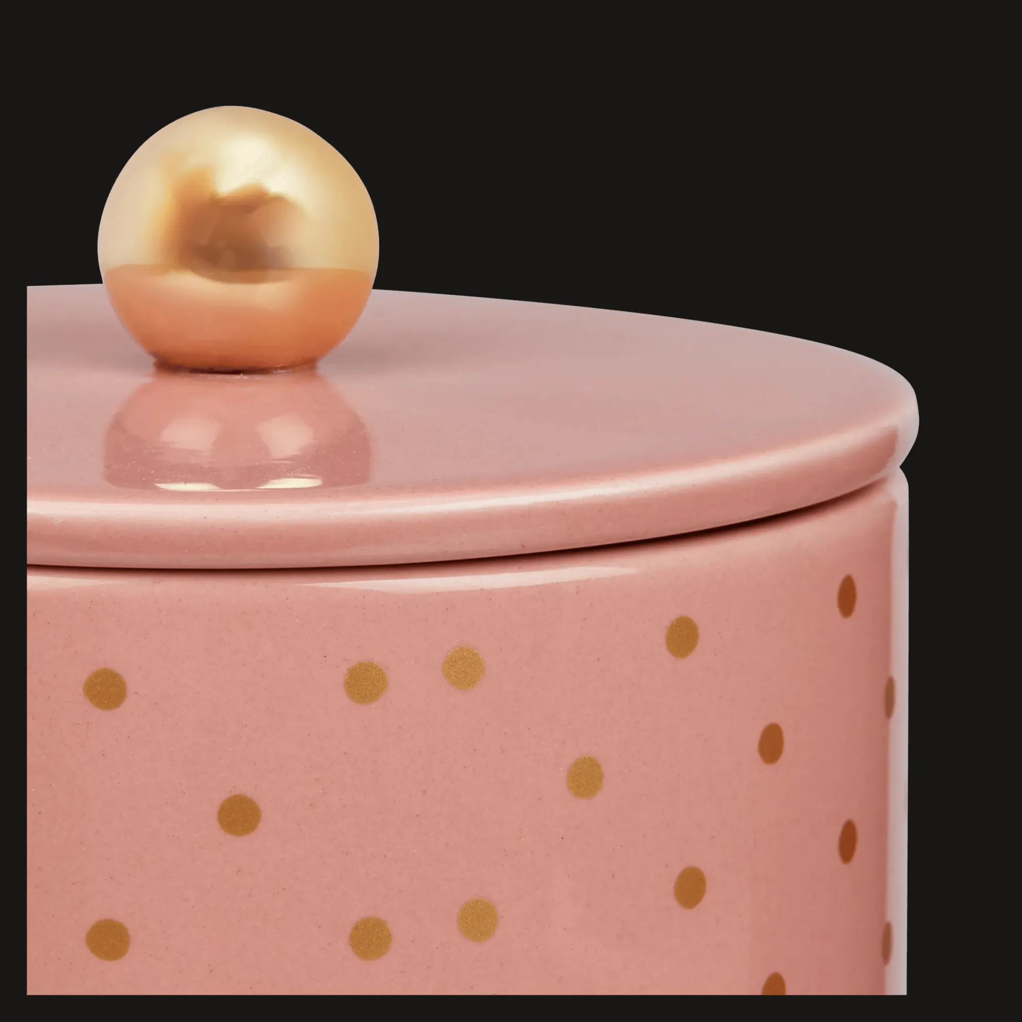 New Bouclair Pink Ceramic Jar