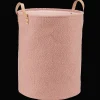 New Bouclair Pink Hamper with Boucle