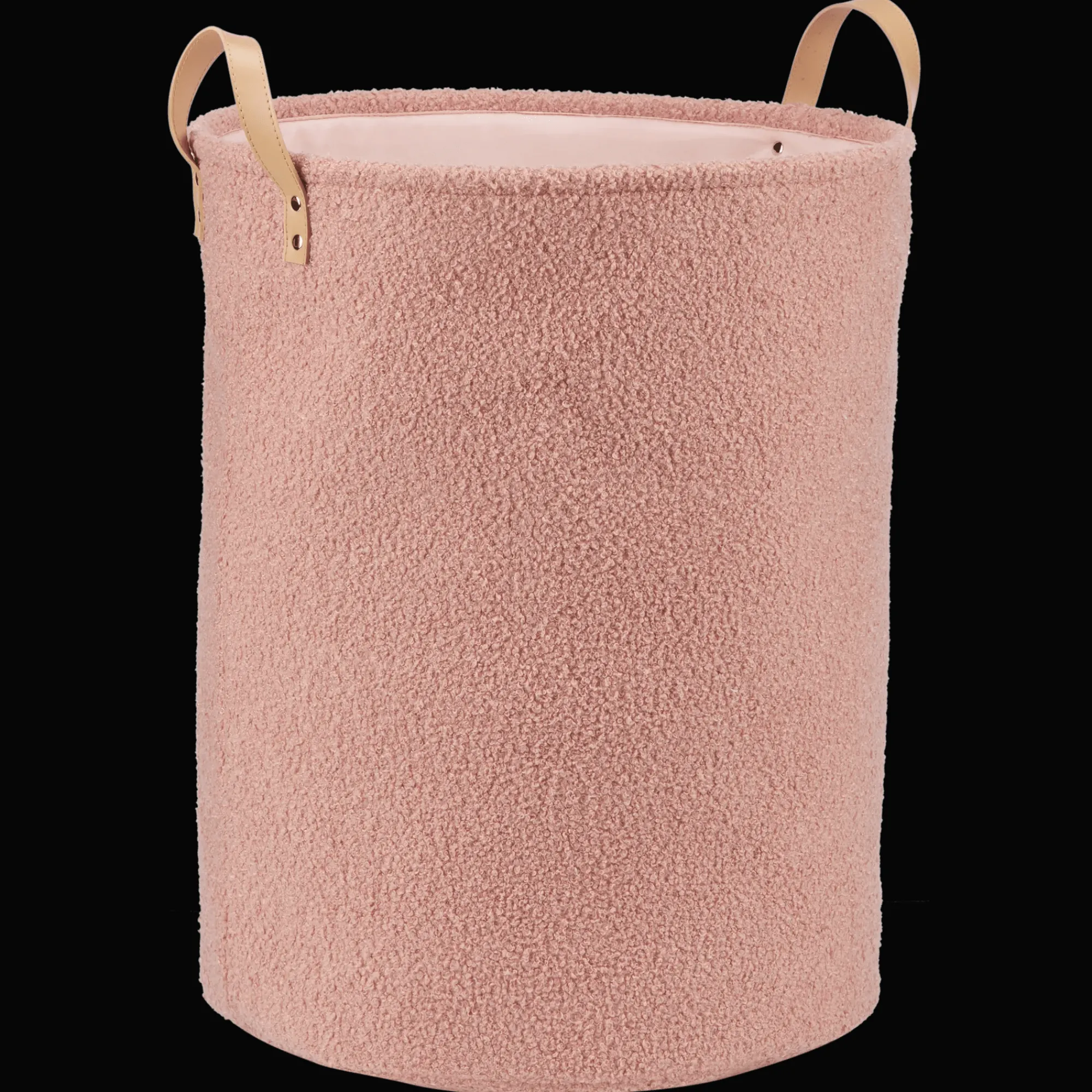 New Bouclair Pink Hamper with Boucle