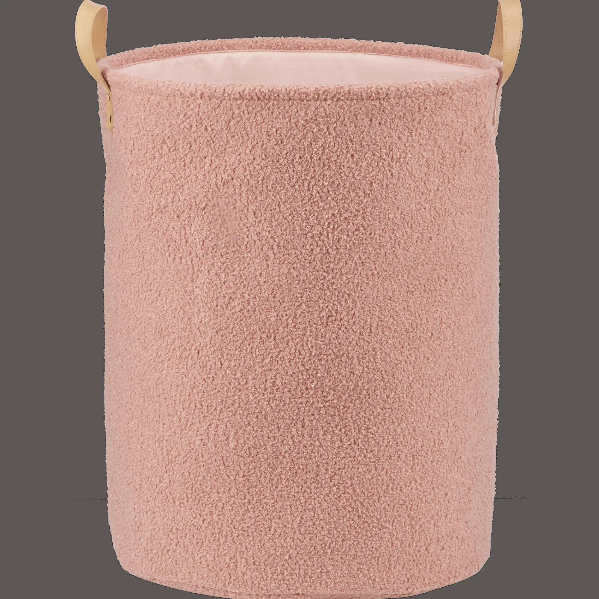 New Bouclair Pink Hamper with Boucle