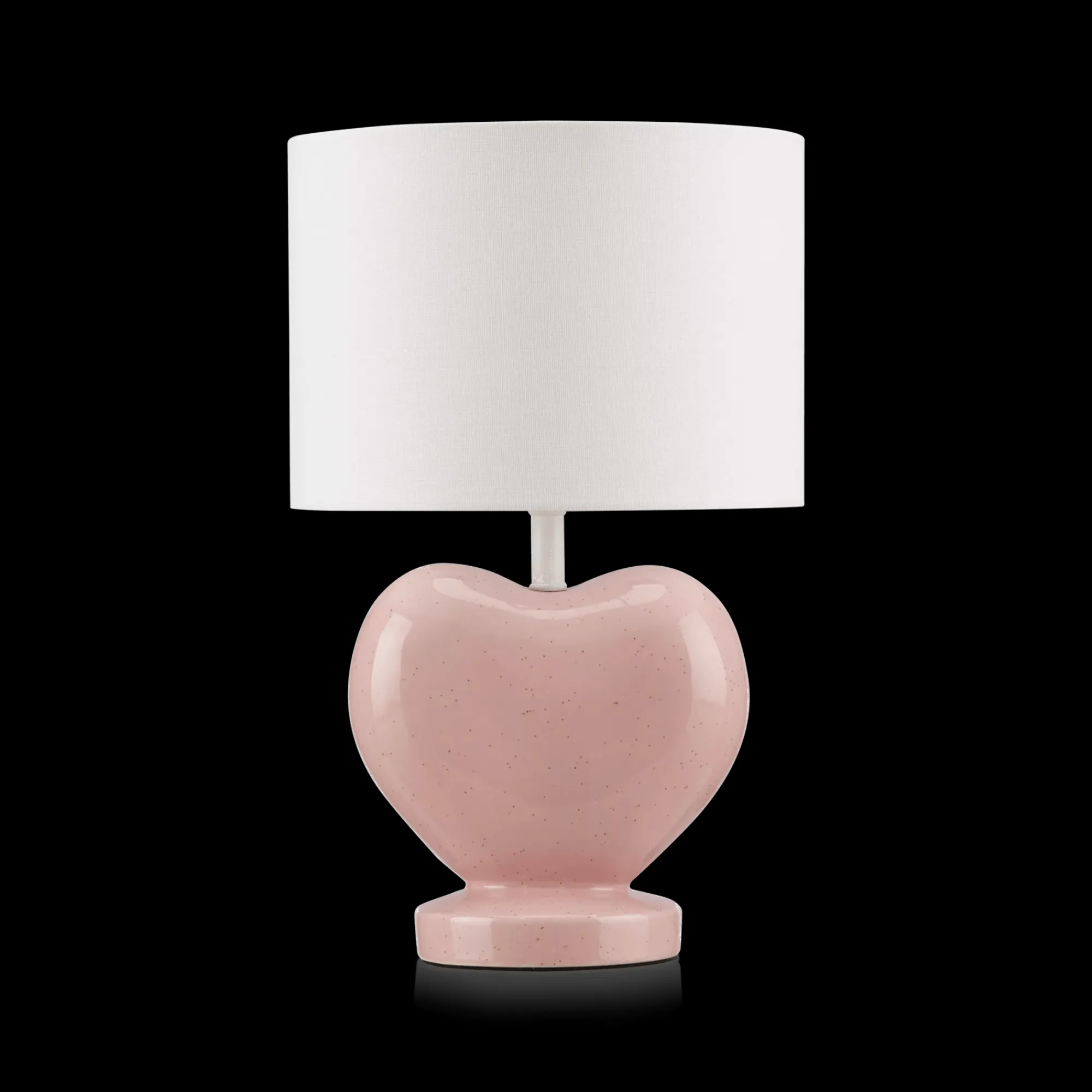 Clearance Bouclair Pink Heart Shaped Table Lamp