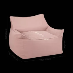 Best Bouclair Pink Large Bean Bag Chair