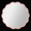 Online Bouclair Pink Scalloped Mirror