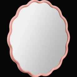 Online Bouclair Pink Scalloped Mirror