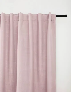Sale Bouclair Pink Taha Rod Pocket Back Tab Blackout Curtain