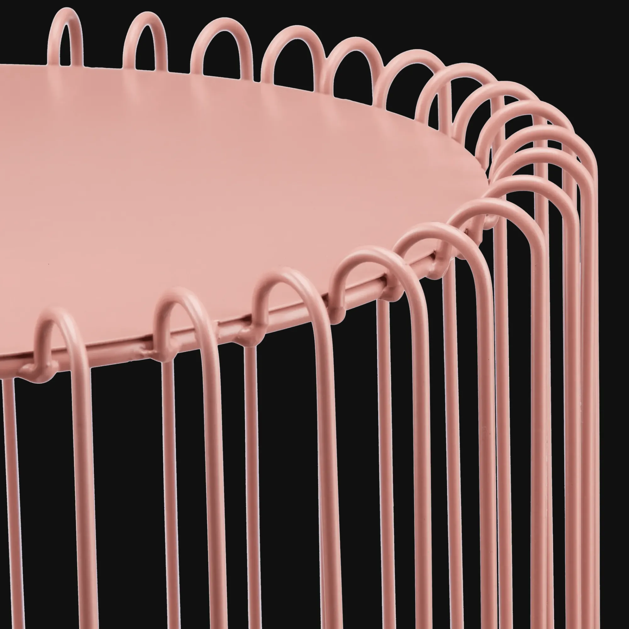 Hot Bouclair Pink Wire Side Table