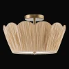 Best Bouclair Raffia Scalloped Ceiling Lamp