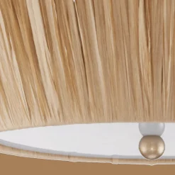 Best Bouclair Raffia Scalloped Ceiling Lamp