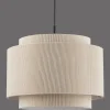 Discount Bouclair Ribbed Beige Ceiling Lamp