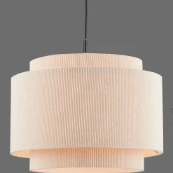 Discount Bouclair Ribbed Beige Ceiling Lamp