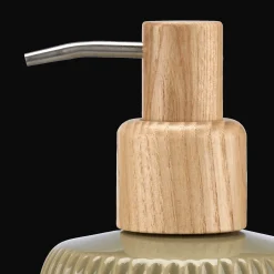 Outlet Bouclair Ribbed Ceramic Soap Pump Dispenser