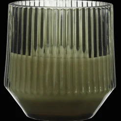 Discount Bouclair Ribbed Glass LED Candle