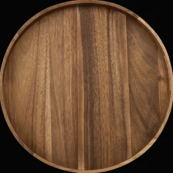 Bouclair Round Acacia Wood Tray