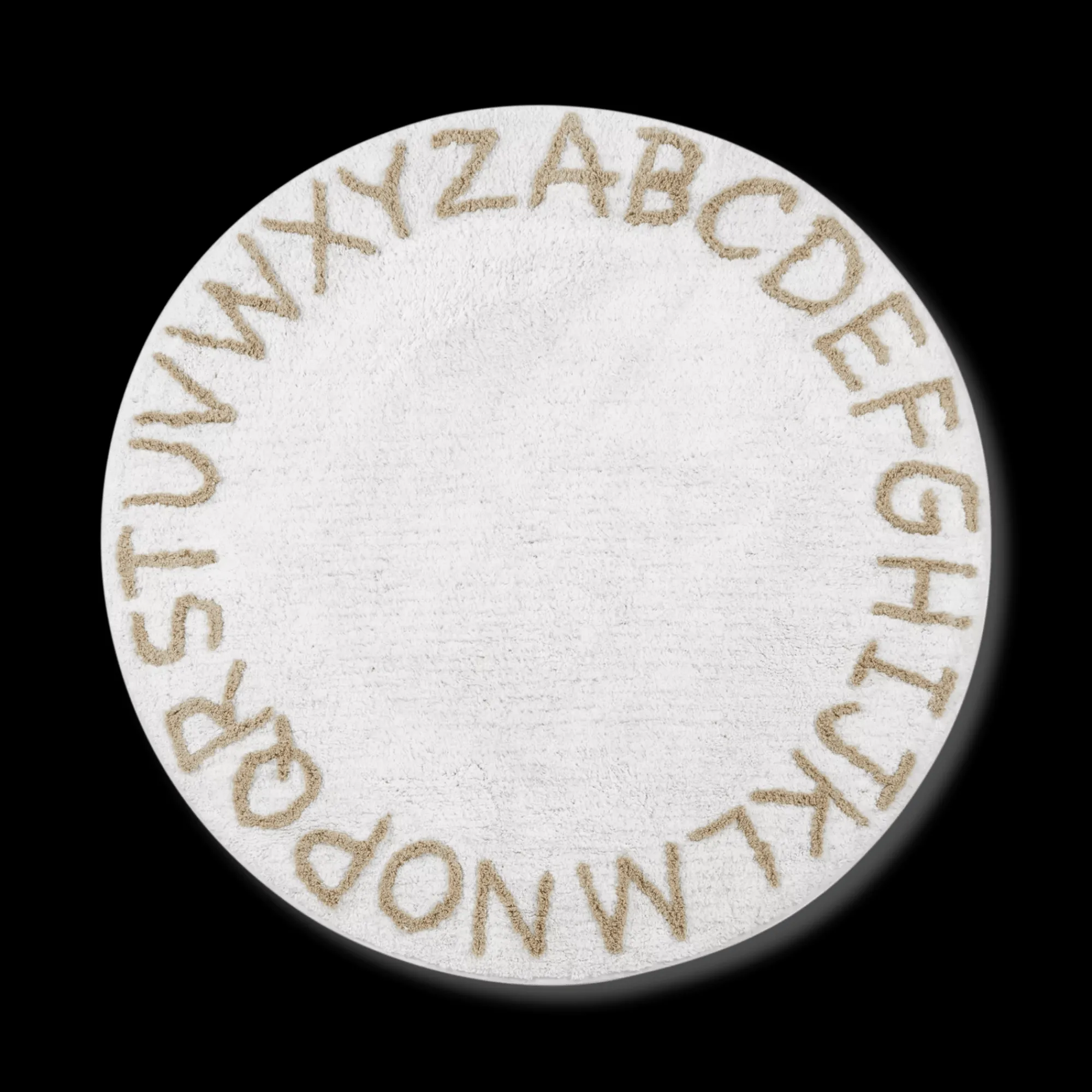 Hot Bouclair Round Alphabet Rug