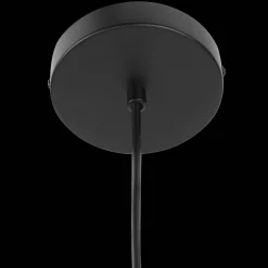 Clearance Bouclair Round Glass and Wood Ceiling Lamp