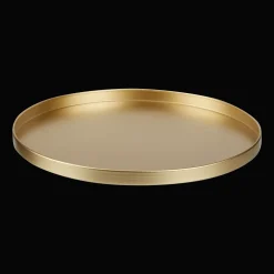 Best Bouclair Round Gold Serving Tray