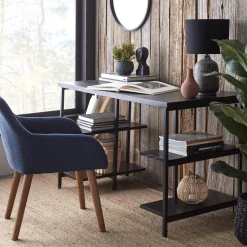 New Bouclair Round Linen Lamp Shade