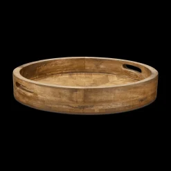 Online Bouclair Round Mango Wood Tray