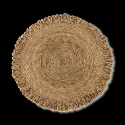 New Bouclair Round Natural Fiber Placemat