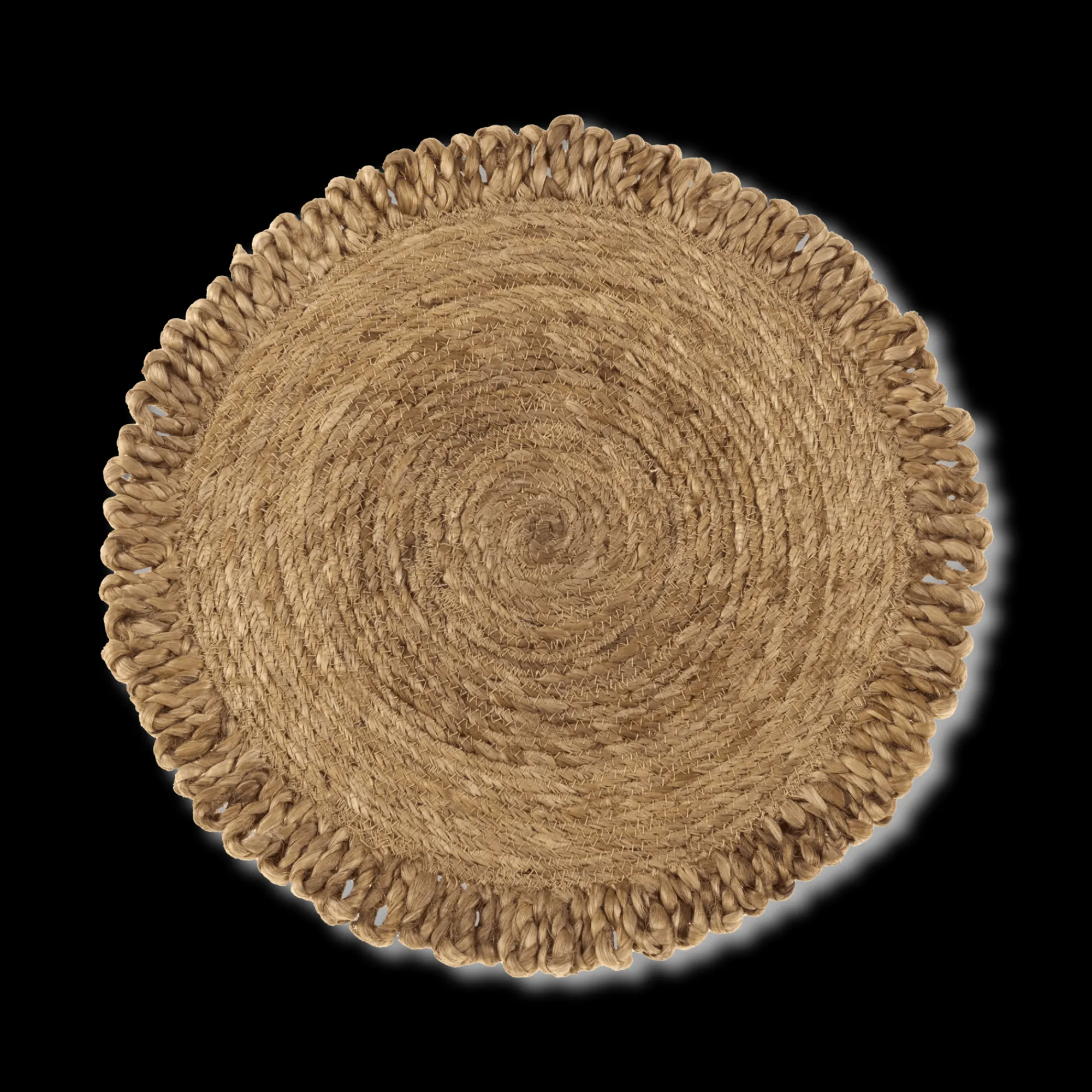 New Bouclair Round Natural Fiber Placemat