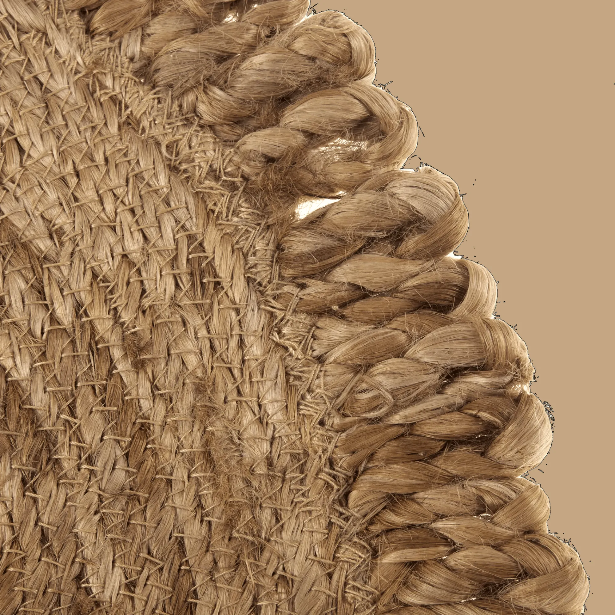 New Bouclair Round Natural Fiber Placemat