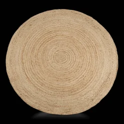 Bouclair Round Solid Jute Rug