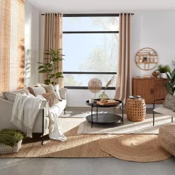 Bouclair Round Solid Jute Rug