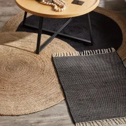 Bouclair Round Solid Jute Rug
