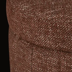 Sale Bouclair Round Storage Fabric Ottoman