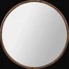 Bouclair Round Wood Frame Mirror