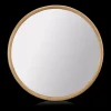 Hot Bouclair Round Wood-Framed Mirror