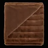 Best Bouclair Rust Cougar Faux Fur Throw