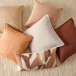 Best Bouclair Rust Jacin Decorative Pillow