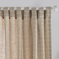 Outlet Bouclair Saara Beige Back-Tab Curtain